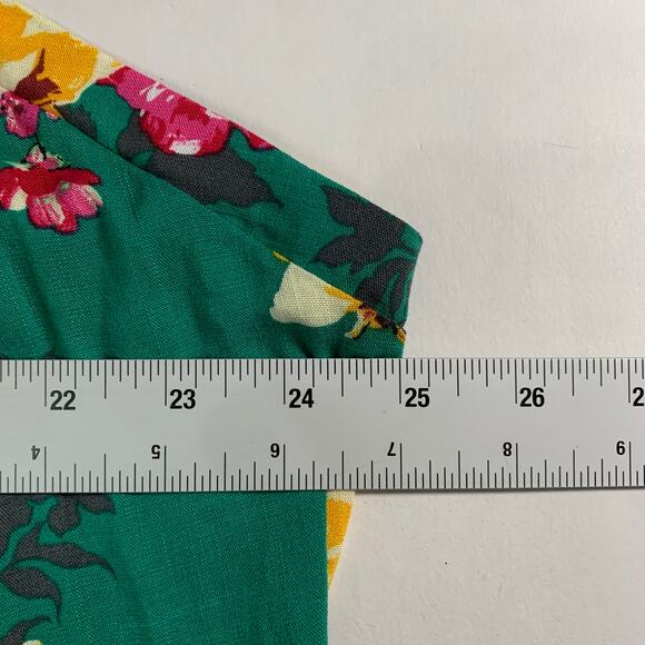 Torrid 5X NEW Fit Flare Floral Tank Top Corset Lace Up Back Adj Straps Bright - Picture 6 of 9